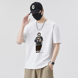 男士短袖T恤夏季新款时尚百搭休闲半袖上衣男装T88015-特P48控89图片
