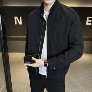休闲风立领夹克男春秋外套潮牌宽松拉链开衫男士外套JK2616-P125，男装夹克，电商A239