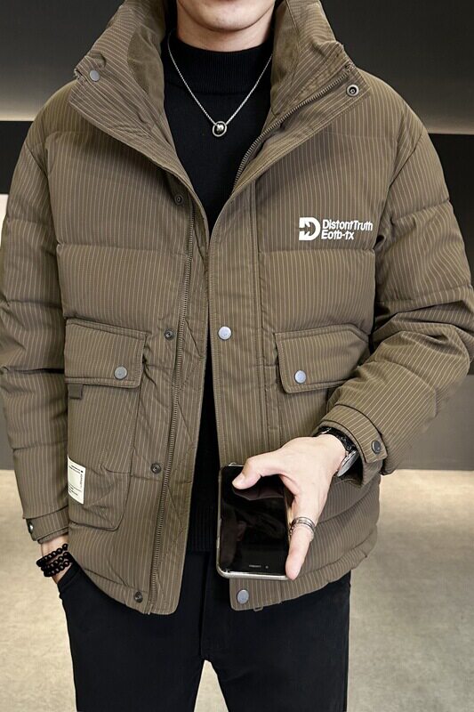 冬季店主新款立领羽绒服男短款外衣保暖羽绒外套Y8673-P195,男装羽绒服,电商A239