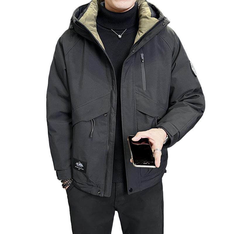 冬季新款店主工装羽绒服男短款冲锋衣保暖羽绒外套Y117-P200,男装羽绒服,电商A239