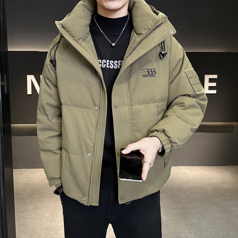 冬季店主风新款连帽标羽绒服男短款保暖羽绒外套Y11622-P248,男装羽绒服,电商A239