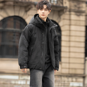 冬季新款工装羽绒服男 短款保暖羽绒外套Y2576-P255图片