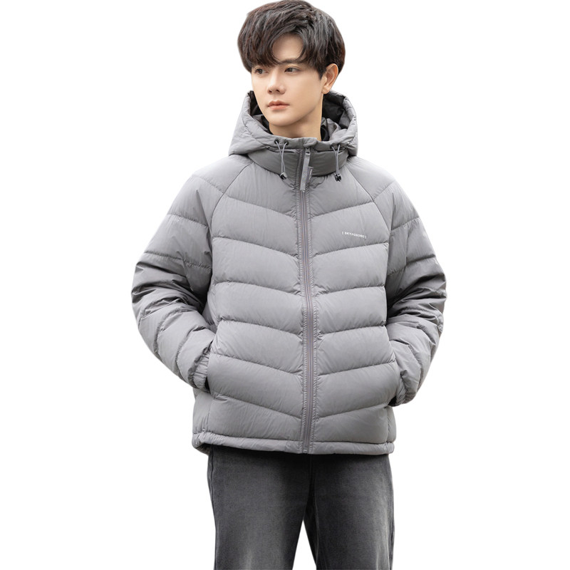 标轻薄排骨羽绒服男冬季潮流连帽短款外套男士夹克Y8611-P175,男装夹克,电商A239
