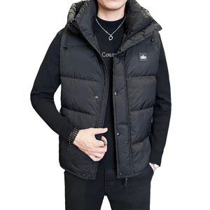 短款连帽羽绒马甲男连帽秋冬外穿羽绒服马夹韩潮流坎肩M2686-P145图片