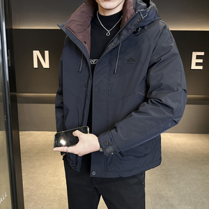 冬季新款工装羽绒服男 短款保暖羽绒外套Y2560-P235图片