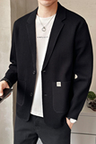 2026春西装针织开衫韩版潮流毛衣外套男士休闲百搭上衣K7706-P115，男装针织衫/毛衣，电商A239