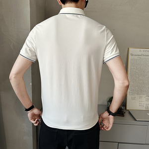 潮牌翻领POLO衫短袖t恤男士夏季新款韩版潮流体恤上衣PL88505-P58图片