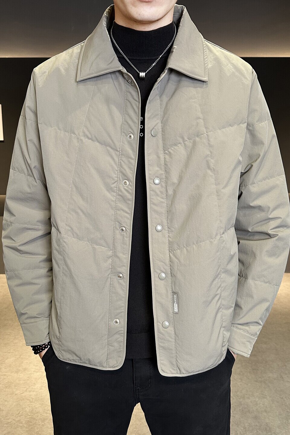 标90轻薄羽绒服男冬季潮流翻领短款外套男士夹克Y2522-P195,男装羽绒服,电商A239