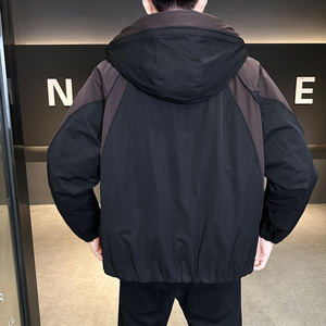 冬季标新款拼接羽绒服男 短款保暖羽绒外套Y2559-P220图片