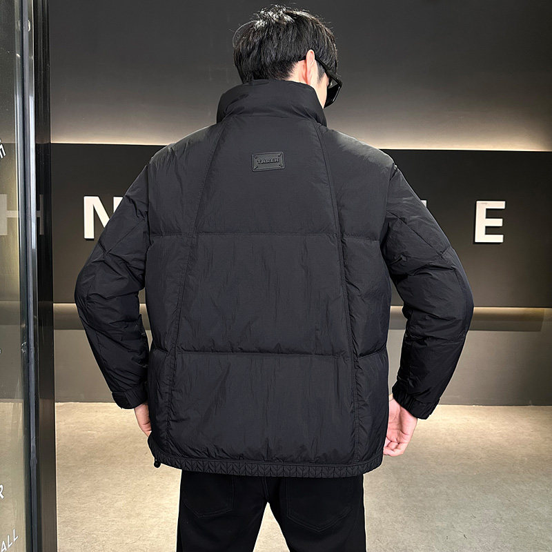冬季短款立领标羽绒服男工艺款加厚面包服保暖外套Y201-P220,男装羽绒服,电商A239