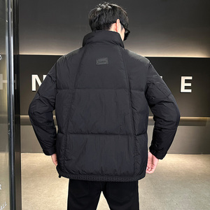 冬季短款立领标羽绒服男 工艺款加厚面包服保暖外套Y201-P220图片