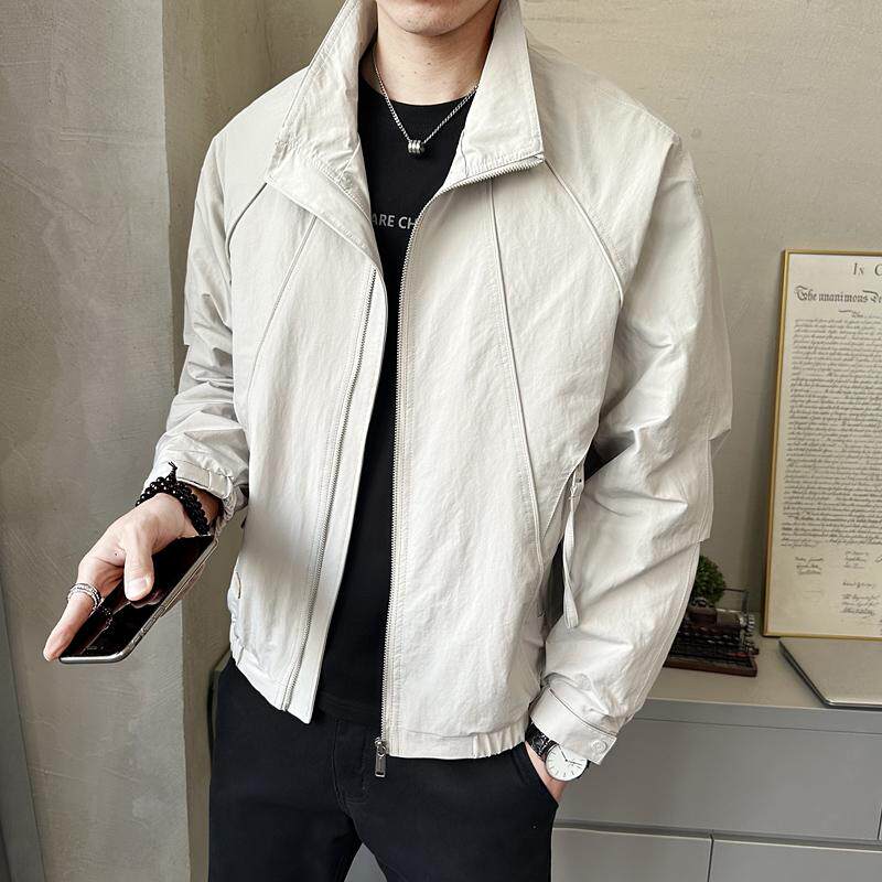 春季立领夹克男休闲百搭外套时尚潮流上衣JK6510-P130图片
