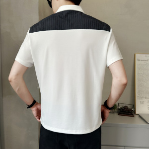 男士短袖t恤夏季翻领口袋拼色半袖体恤衫上衣潮流夏装PL9505-P58图片