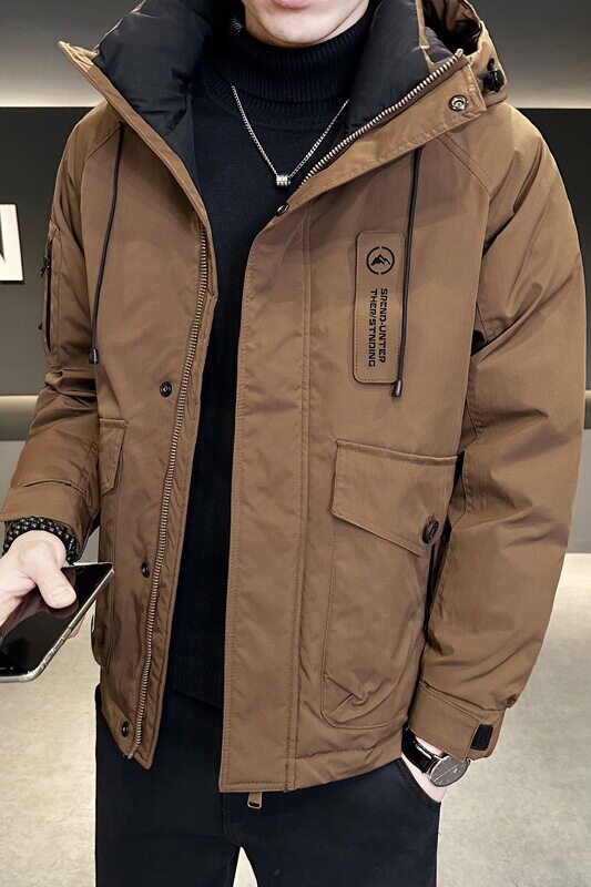 冬季新款工装羽绒服男短款保暖羽绒外套Y9871-特P195,男装羽绒服,电商A239