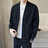 春季短款针织衫外套时尚休闲开衫男款K5801-P108，男装针织衫/毛衣，电商A239