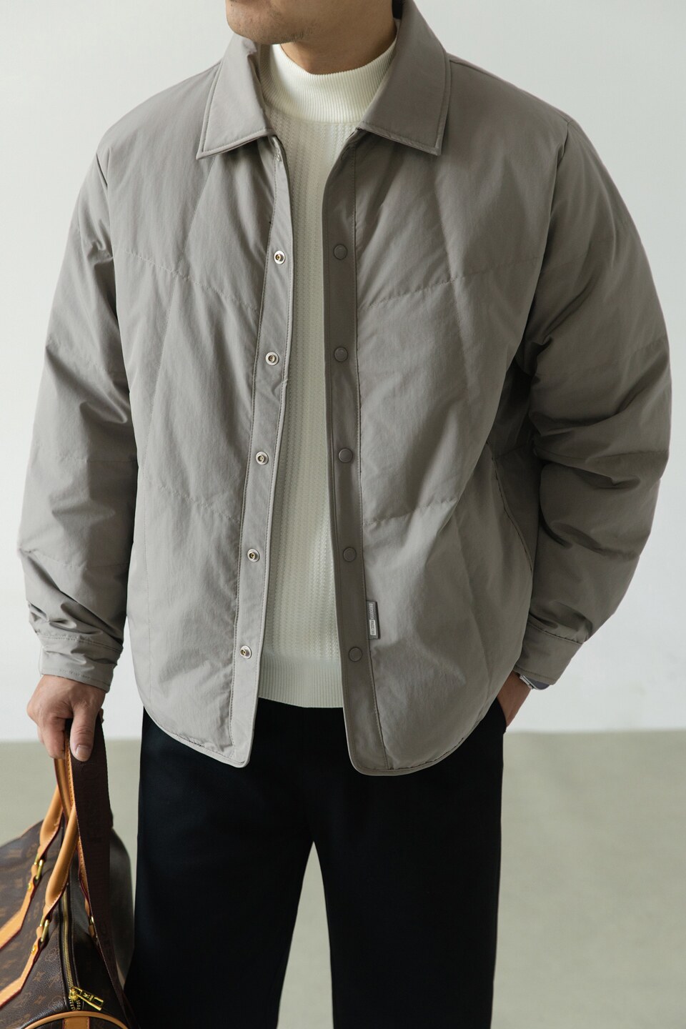 标90轻薄羽绒服男冬季潮流翻领短款外套男士夹克Y2522-P195,男装夹克,电商A239