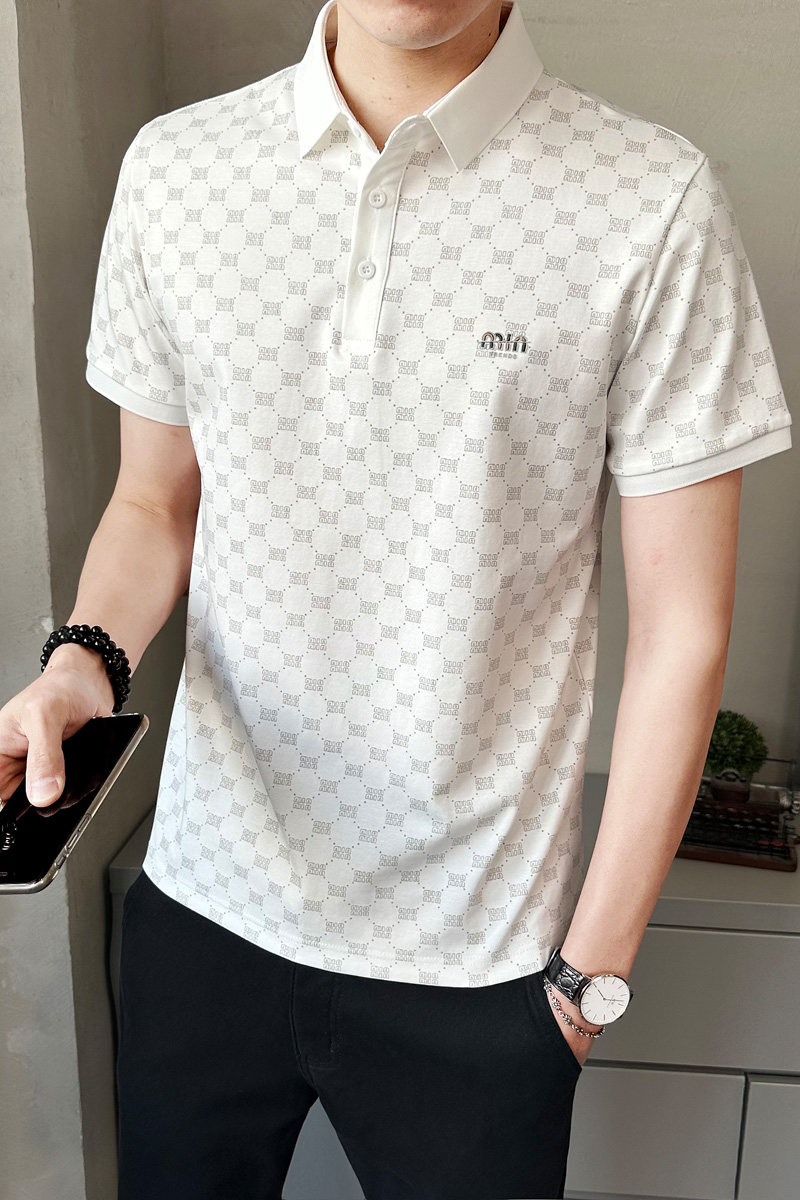 春季新款男士短袖T恤时尚百搭休闲上衣潮牌半袖POLO衫PL68621-P63,男装Polo衫,电商A239