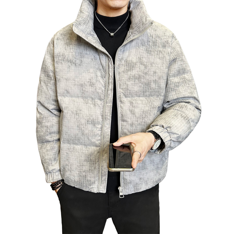 冬季店主风新款立领标羽绒服男短款保暖羽绒外套Y12032-P230，男装羽绒服，电商A239