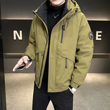 冬季新款店主工装羽绒服男短款冲锋衣保暖羽绒外套Y117-P200，男装羽绒服，电商A239