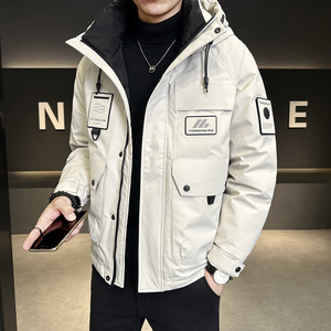 冬季店主风新款工装羽绒服男短款保暖羽绒外套Y3697-P235图片