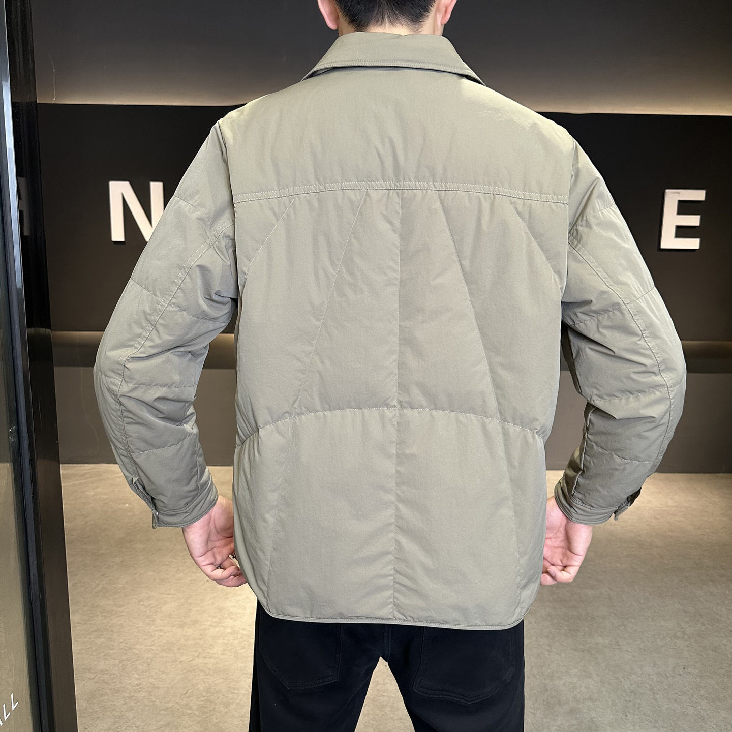 标90轻薄羽绒服男冬季潮流翻领短款外套男士夹克Y2566-P195，男装夹克，电商A239