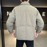 标90轻薄羽绒服男冬季潮流翻领短款外套男士夹克Y2566-P195，男装羽绒服，电商A239