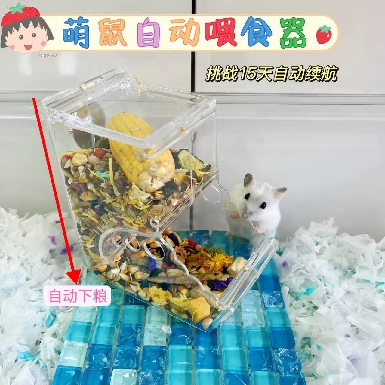 仓鼠食盆自动喂食器金丝熊荷兰猪下料食碗花枝鼠食盒笼子造景用品,宠物/宠物食品及用品,鼠类喂食器,淘宝优惠券,粉丝福利购,淘宝优惠卷