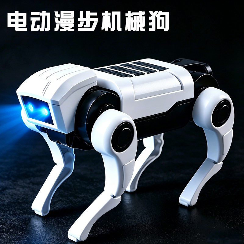儿童电动机械狗模拟发光走路仿生漫步机器狗教科实验男孩玩具模型