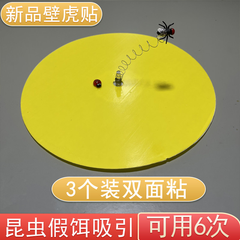 苍蝇假饵引诱驱赶壁虎神器家用去室内防壁虎克星爬虫贴粘小飞虫板