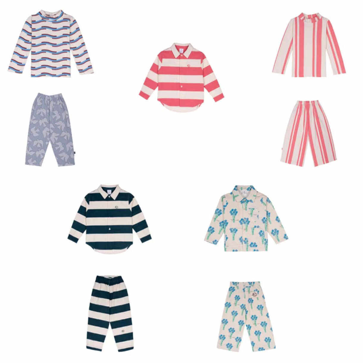 条纹休闲裤套装上衣WYN24秋冬