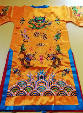 黄色道袍道士服装法衣惠济壇