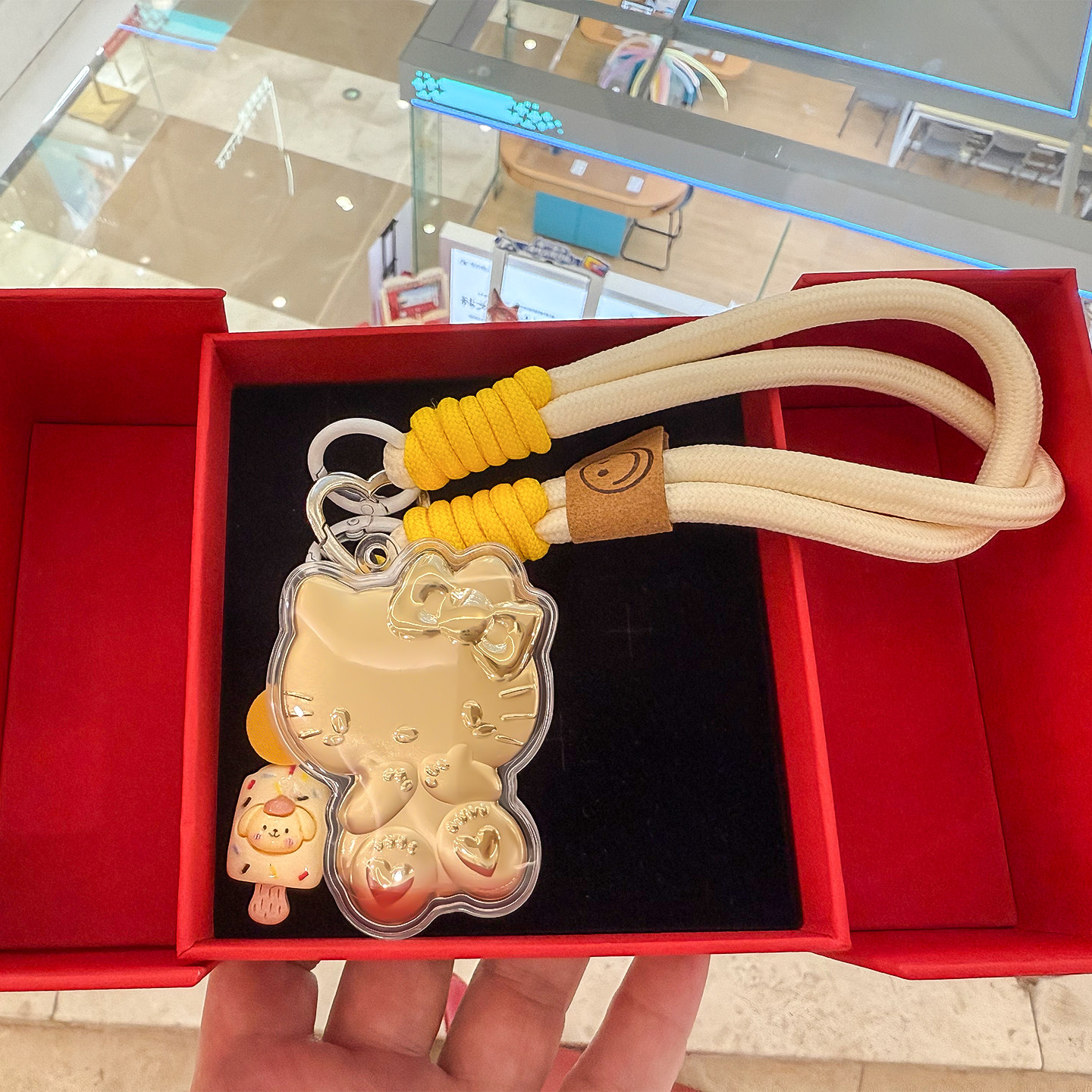 足金999KT猫手机链黄金999钥匙扣包包挂饰车挂饰送朋友礼物伴