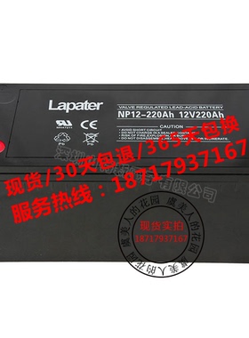 Lapater NP12-220AH拉普特12V220AH铅酸免维护蓄电池UPS电源 全新