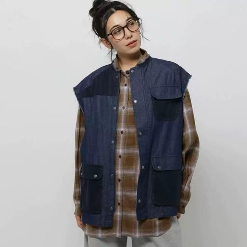 niko日单原D25春新款女士休闲马甲