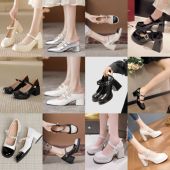 特价 小码 32码 33断码 单鞋 厚底粗跟玛丽珍女鞋 清仓小香风凉鞋 鞋