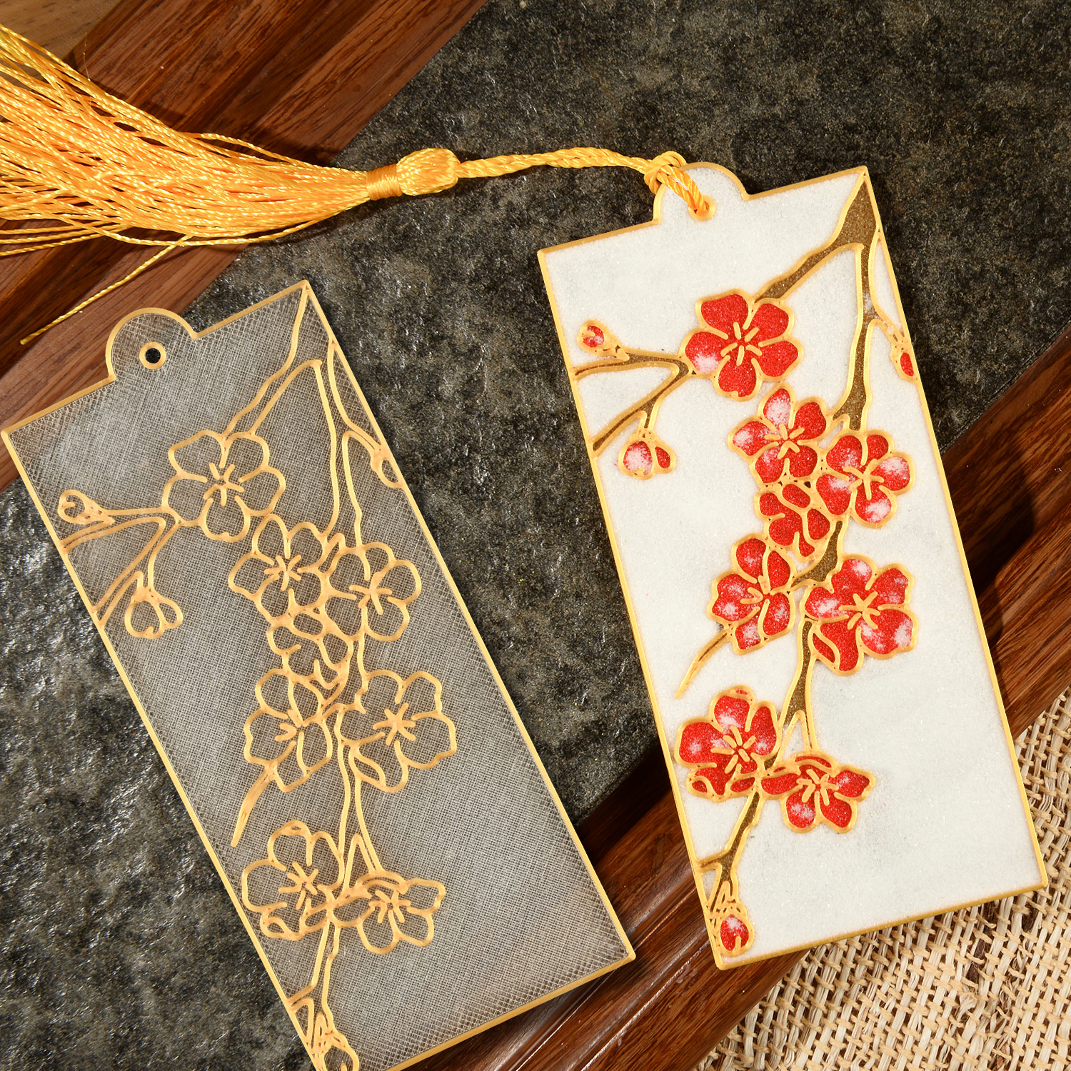 掐丝珐琅挂件手工diy材料包元旦节团建活动团购非遗手工梅花书签