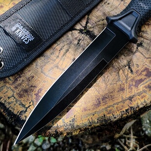 露营登山小刀水果刀高硬度分割刀直刀开刃刀具防身冷兵器排障刀