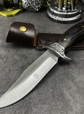 分割刀具高硬度直刀开刃锋利小刀野营随身刀具水果刀切肉刀吃肉刀