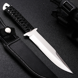 露营分割刀切肉刀钓鱼小刀随身刀荒野直刀高硬度家用水果刀冷兵器