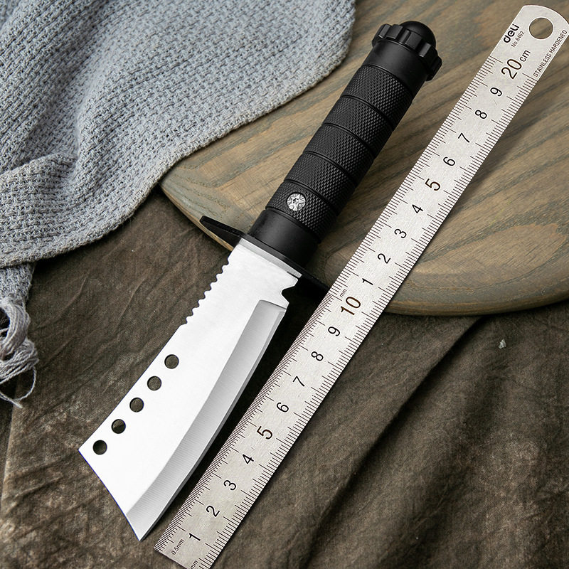 户外刀防身氚气刀随身开刃小刀狼瑔刀具冷兵器野外刀