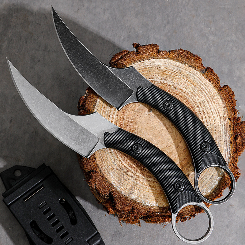 家用瓜果刀分割刀户外求生小刀水果刀具防身冷兵器爪子刀切肉刀