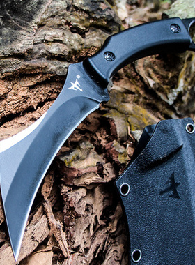 菊田水果刀野外特殊用途爪子刀具 防身 冷兵器家用小刀随身爪子刀