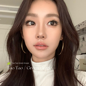 金色素圈耳环设计感高级大耳圈女耳钉2024新款 夸张圈圈耳饰 爆款