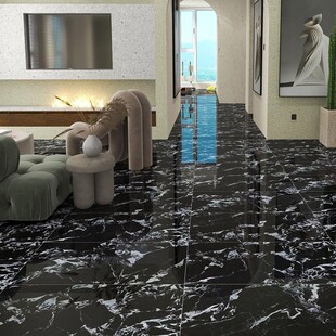 广东佛山哑光奢石750x1500黑色大理石瓷砖酒吧卫生间ktv客厅地砖