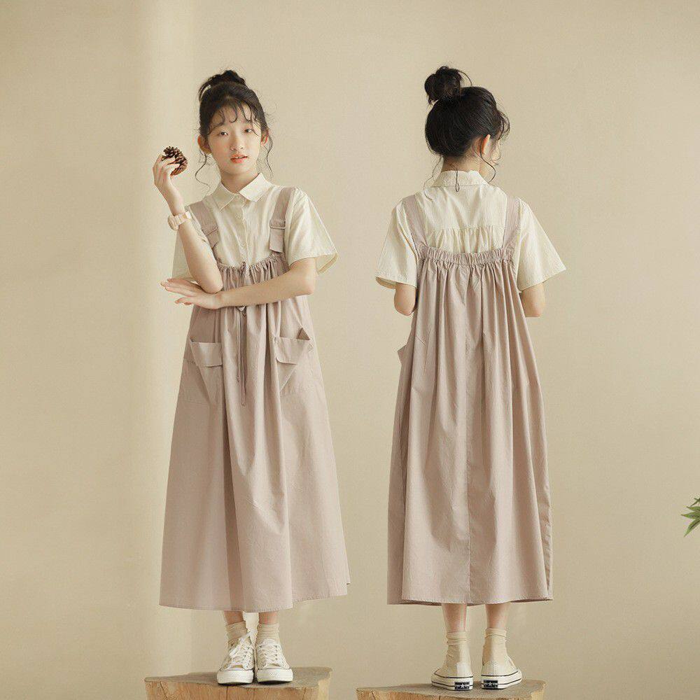 女童背带裙夏季裙子学院大童