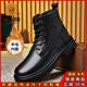 老人头冬季 男加绒雪地军勾靴保暖 高帮真皮羊毛棉鞋 工装 马丁靴男款