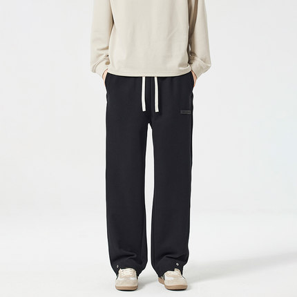 7号仓库昱本男装秋冬厚款新款宽松直筒休闲裤卫裤