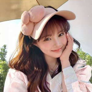顶夏天女款防晒防晒遮阳帽百搭帽大帽檐蝴蝶结帽粉色韩系子高颅