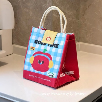 卡通保温饭盒袋手提包