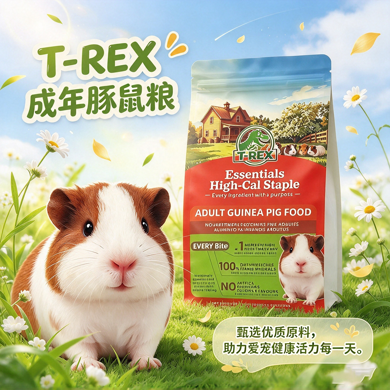 T-REX荷兰猪天竺鼠主粮